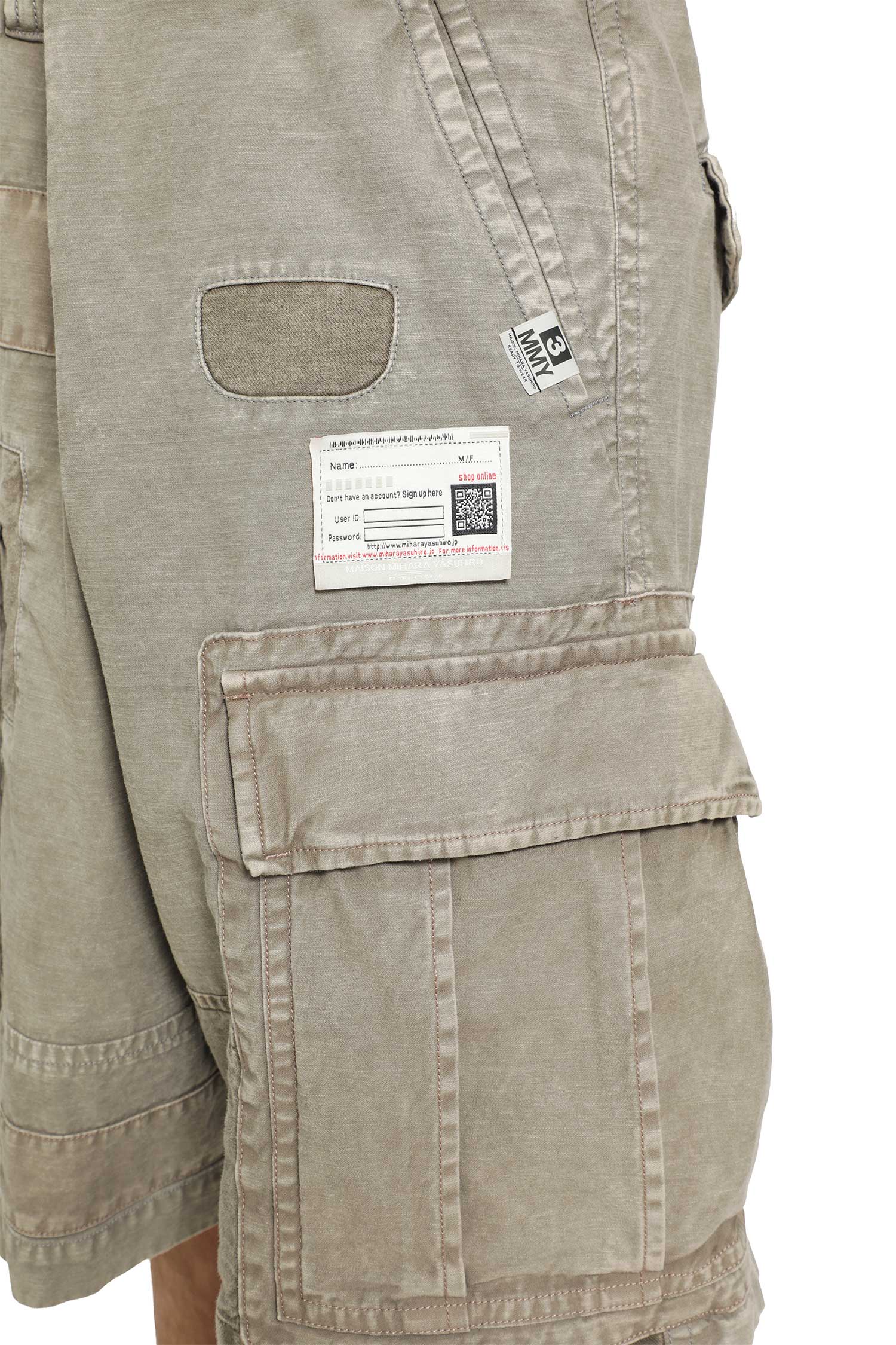 MAISON MIHARA YASUHIRO Repaired Cargo Shorts man