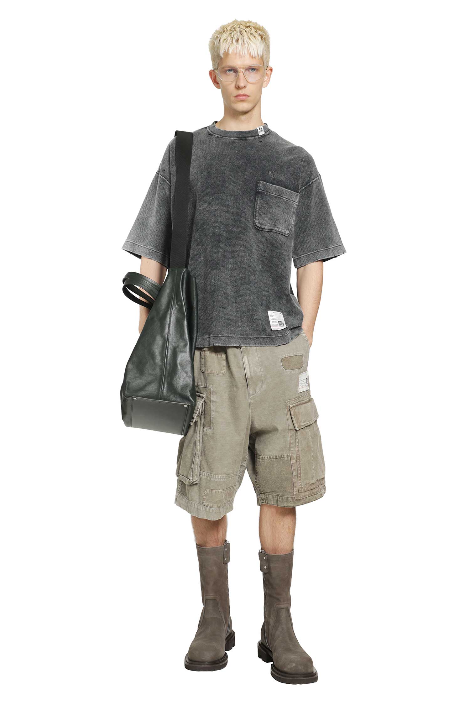 MAISON MIHARA YASUHIRO Repaired Cargo Shorts man