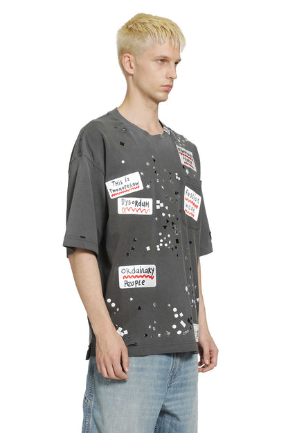 Embellished Sticker T-Shirt