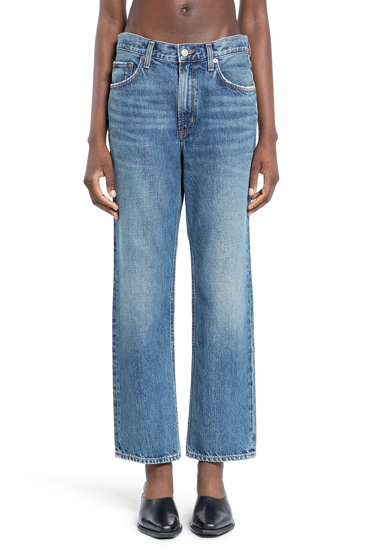 AGOLDE WOMAN BLUE JEANS