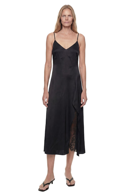 Satin Slip Midi Dress