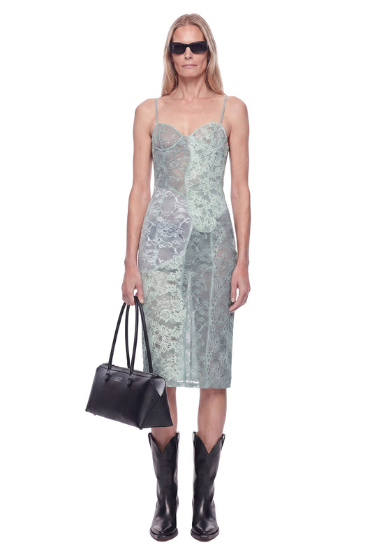 Lace Midi Slip Dress