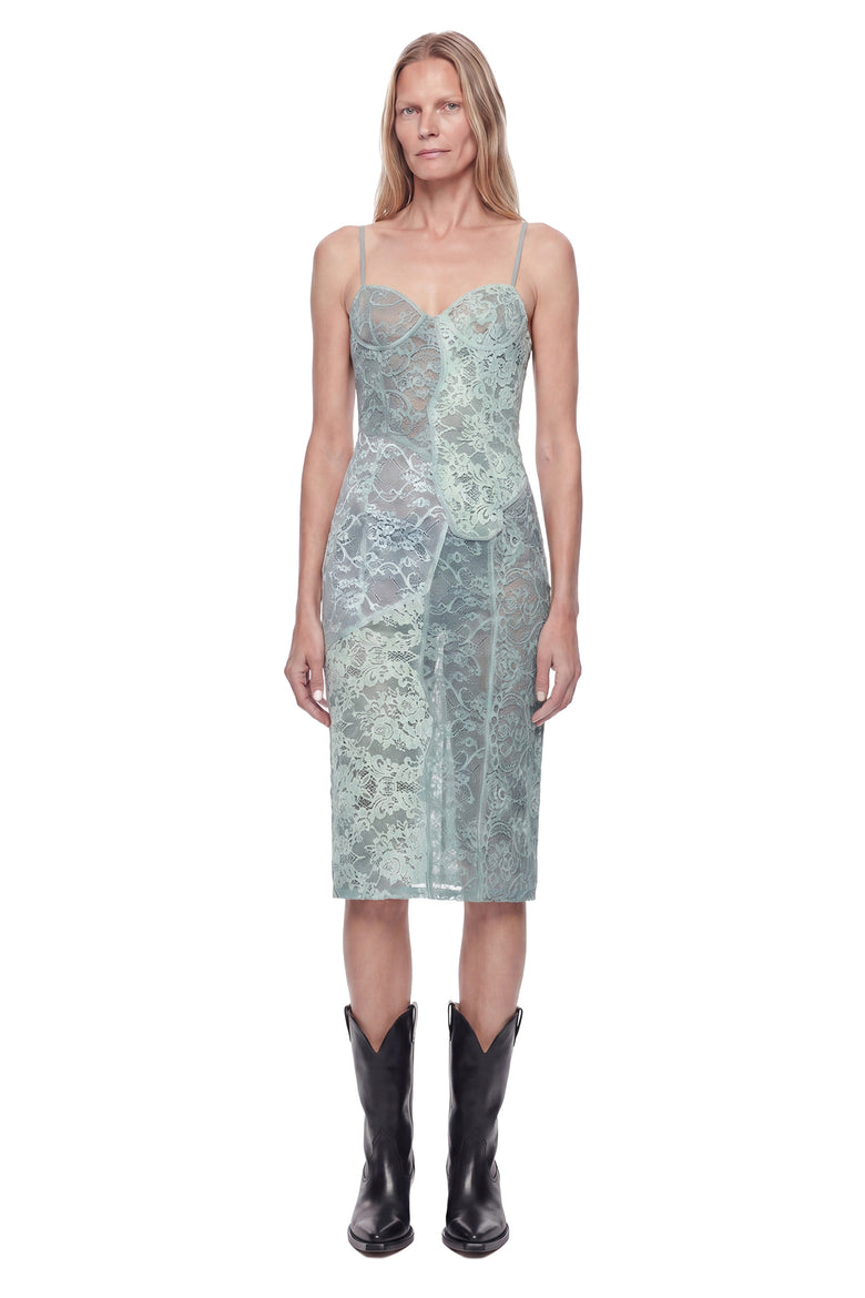 
              ACNE STUDIOS Lace Slip Midi Dress woman
            