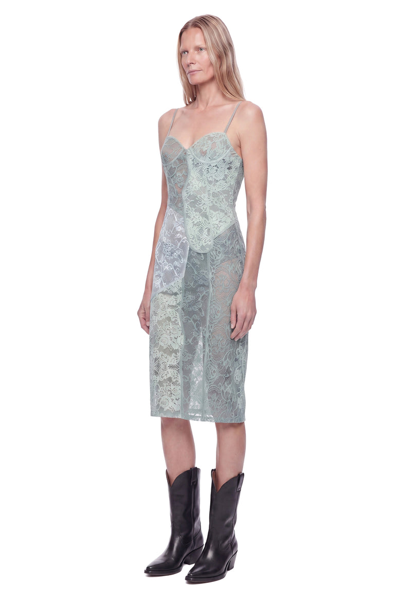 
              ACNE STUDIOS Lace Slip Midi Dress woman
            