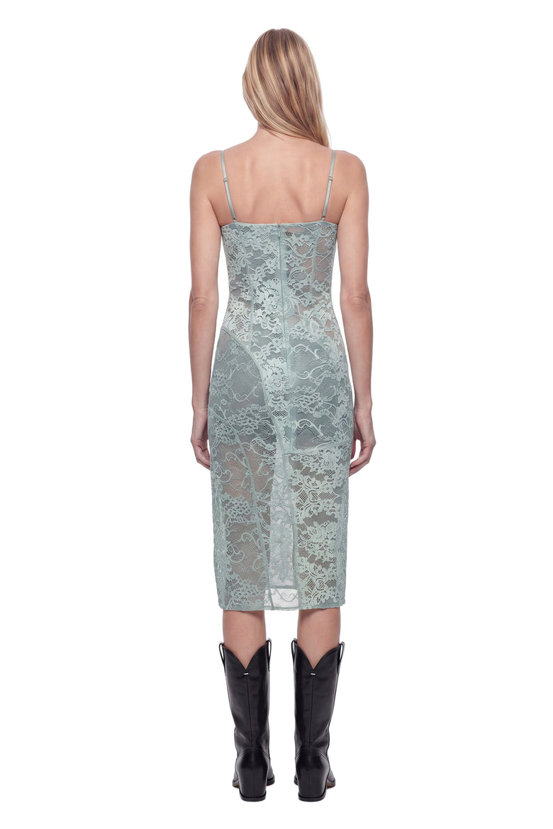 ACNE STUDIOS Lace Midi Slip Dress woman