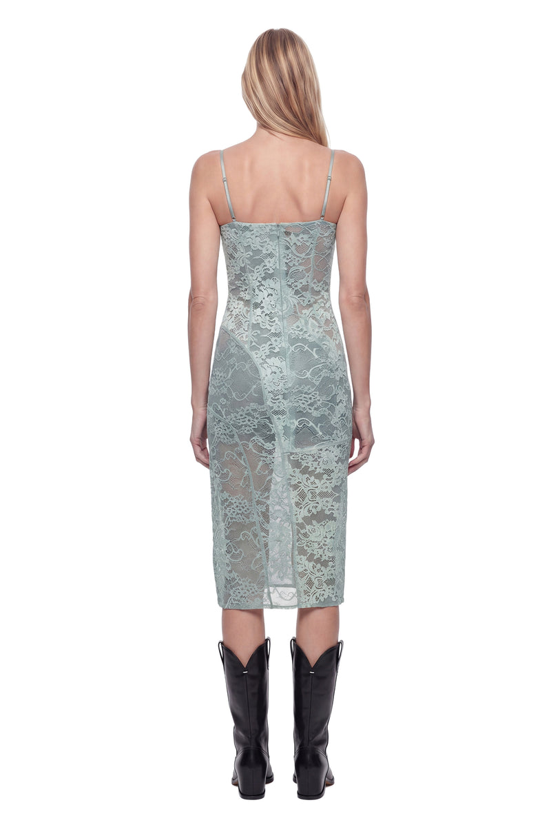 ACNE STUDIOS Lace Slip Midi Dress woman