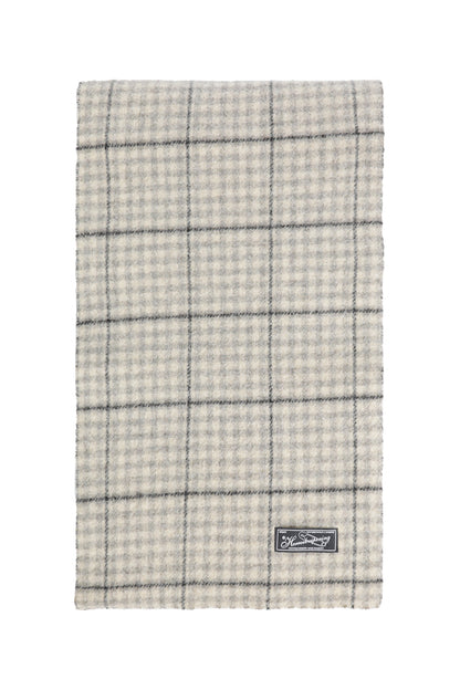 Grey Check Facade Scarf