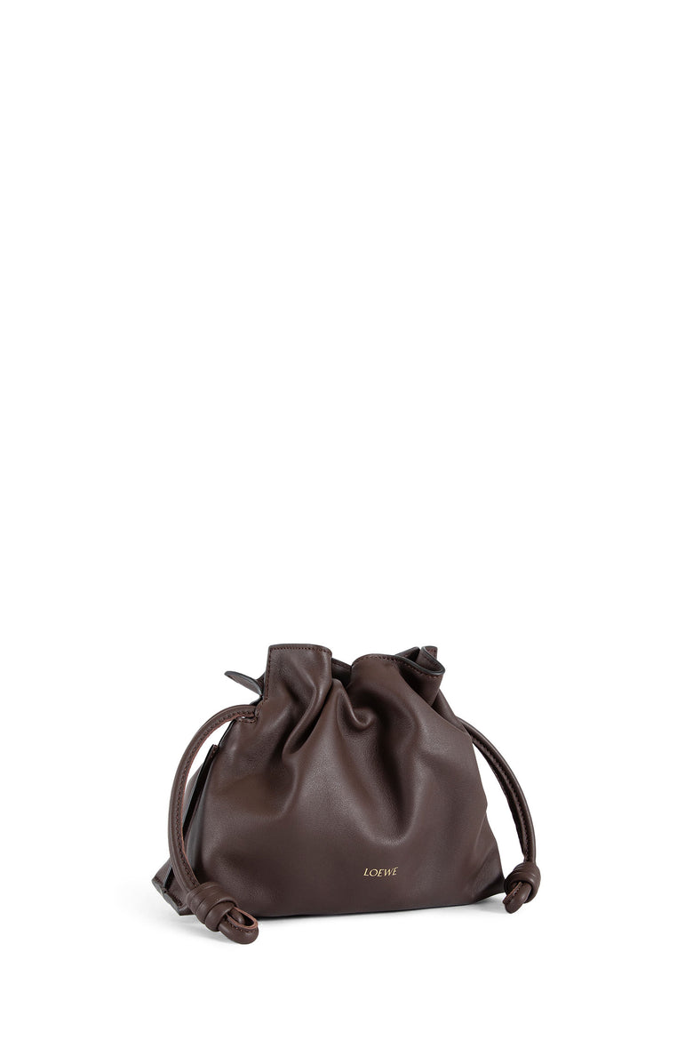 LOEWE WOMAN BROWN SHOULDER BAGS