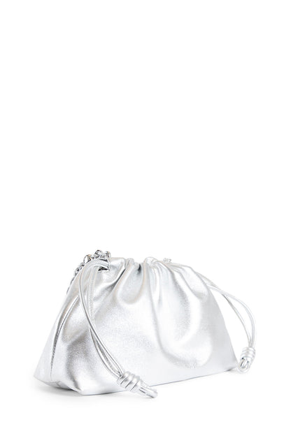 LOEWE WOMAN SILVER SHOULDER BAGS