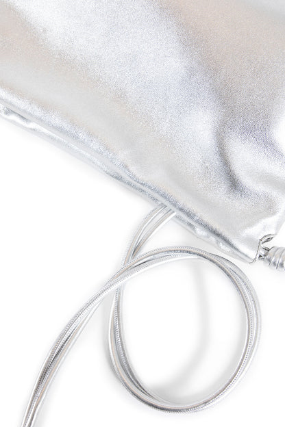 LOEWE WOMAN SILVER SHOULDER BAGS