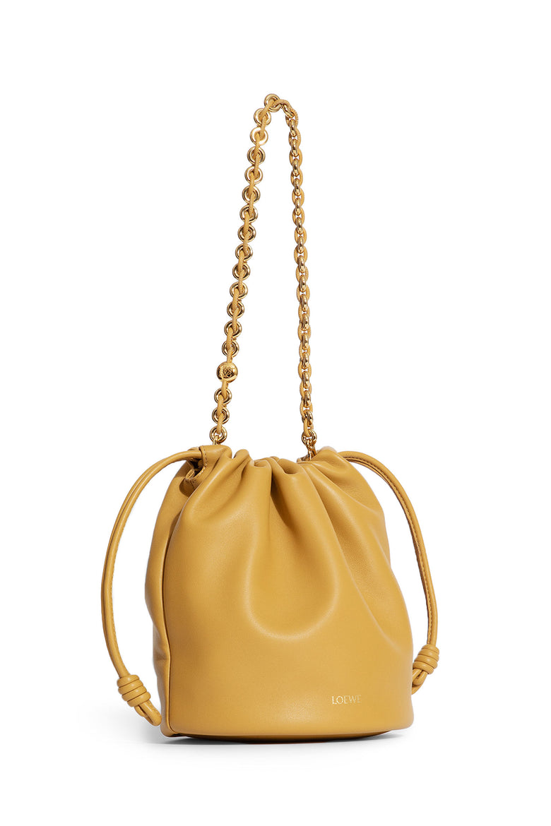 LOEWE WOMAN YELLOW SHOULDER BAGS