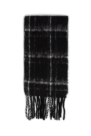 Fuzzy Alpaca Check Estate Scarf - Antonioli.eu
