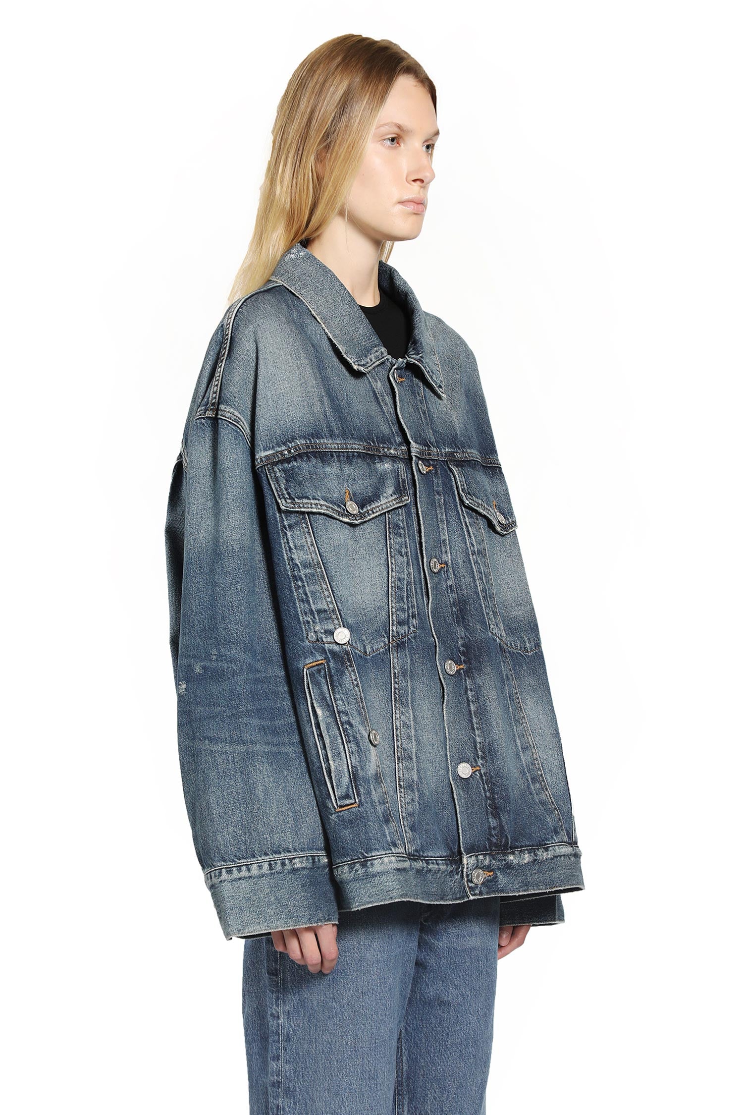 AGOLDE WOMAN BLUE JACKETS