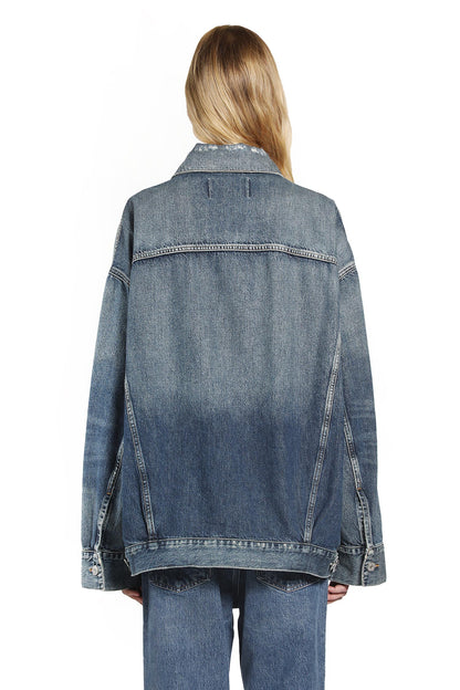 AGOLDE WOMAN BLUE JACKETS