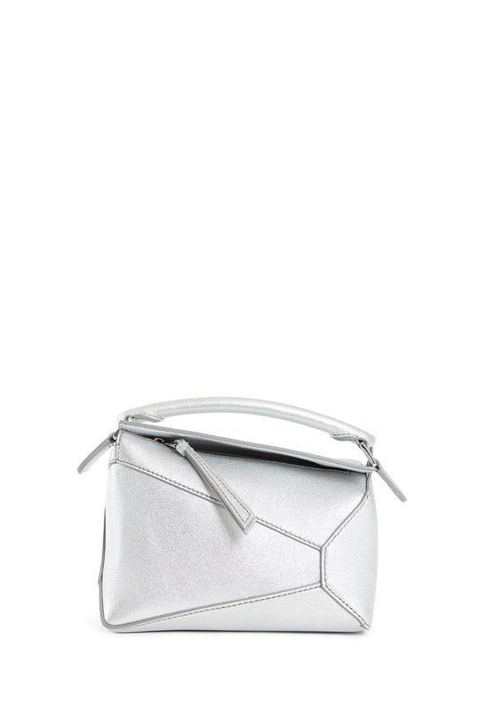 LOEWE WOMAN SILVER TOP HANDLE BAGS