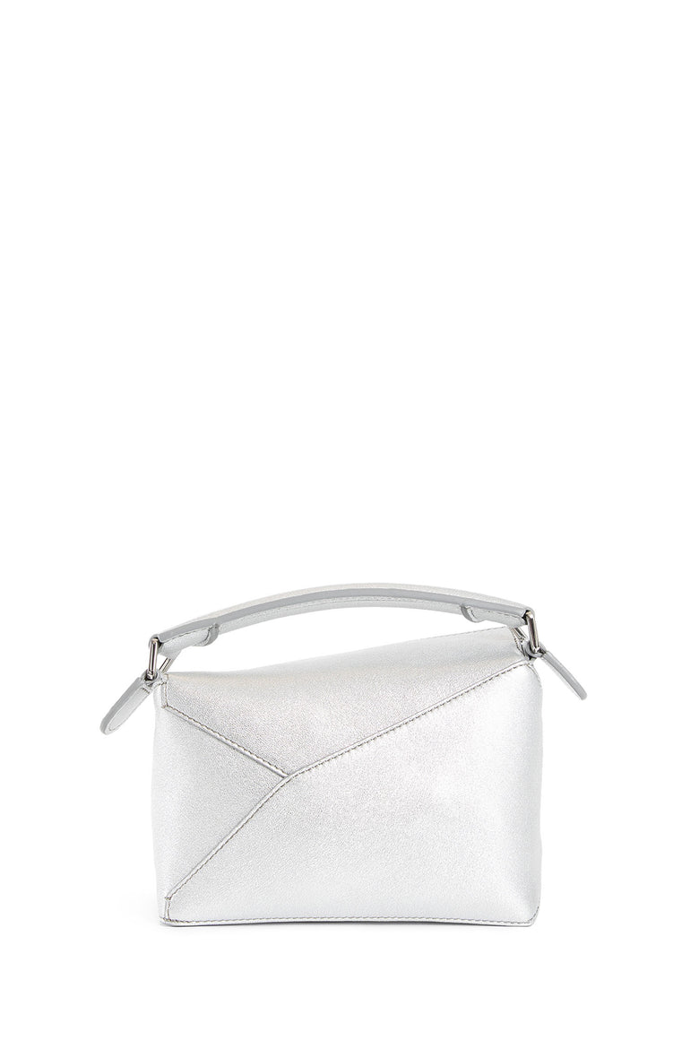 LOEWE WOMAN SILVER TOP HANDLE BAGS