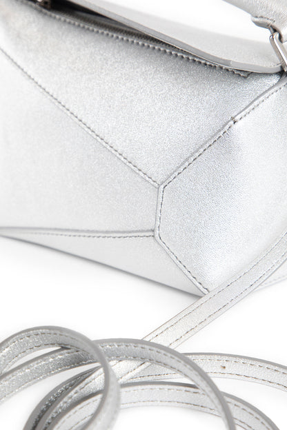 LOEWE WOMAN SILVER TOP HANDLE BAGS