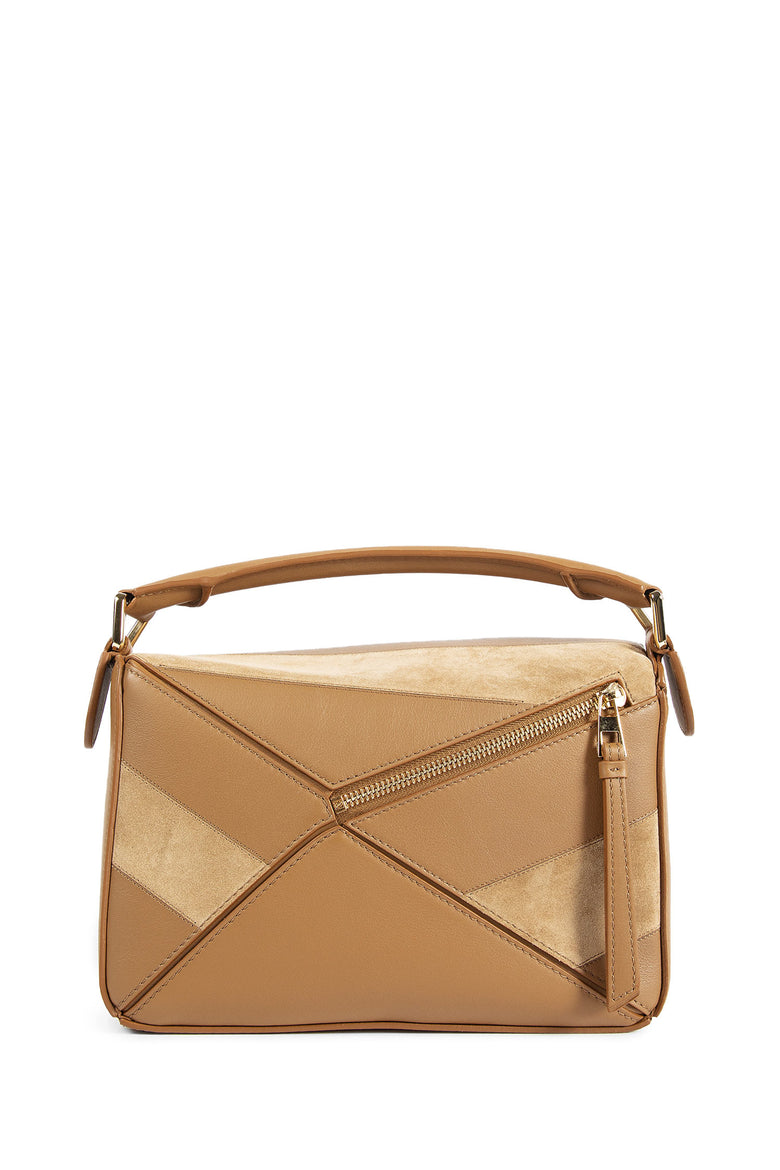 Small Puzzle Bag in Classic Calfskin and Suede