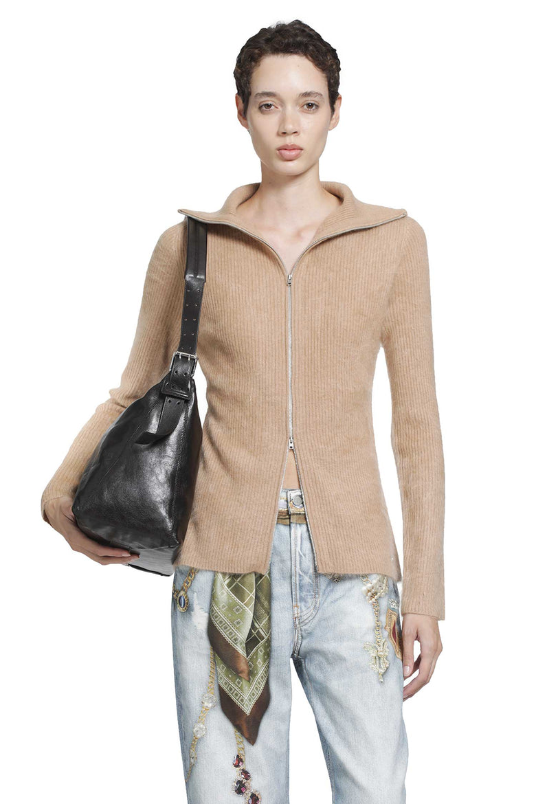 ACNE STUDIOS Cashmere Zip-Up Cardigan woman