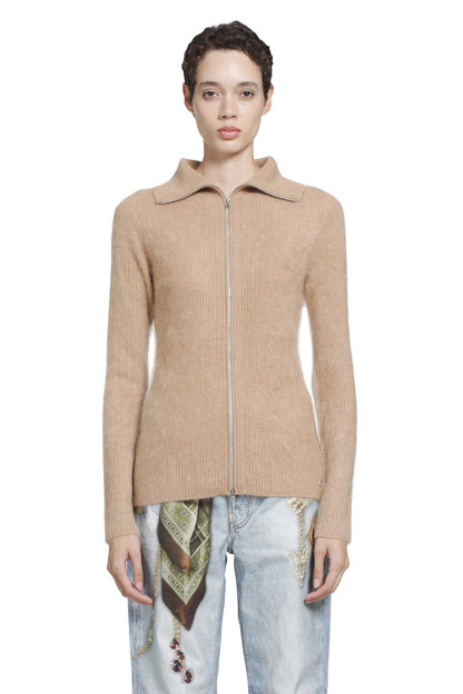 Cashmere Zip-Up Cardigan
