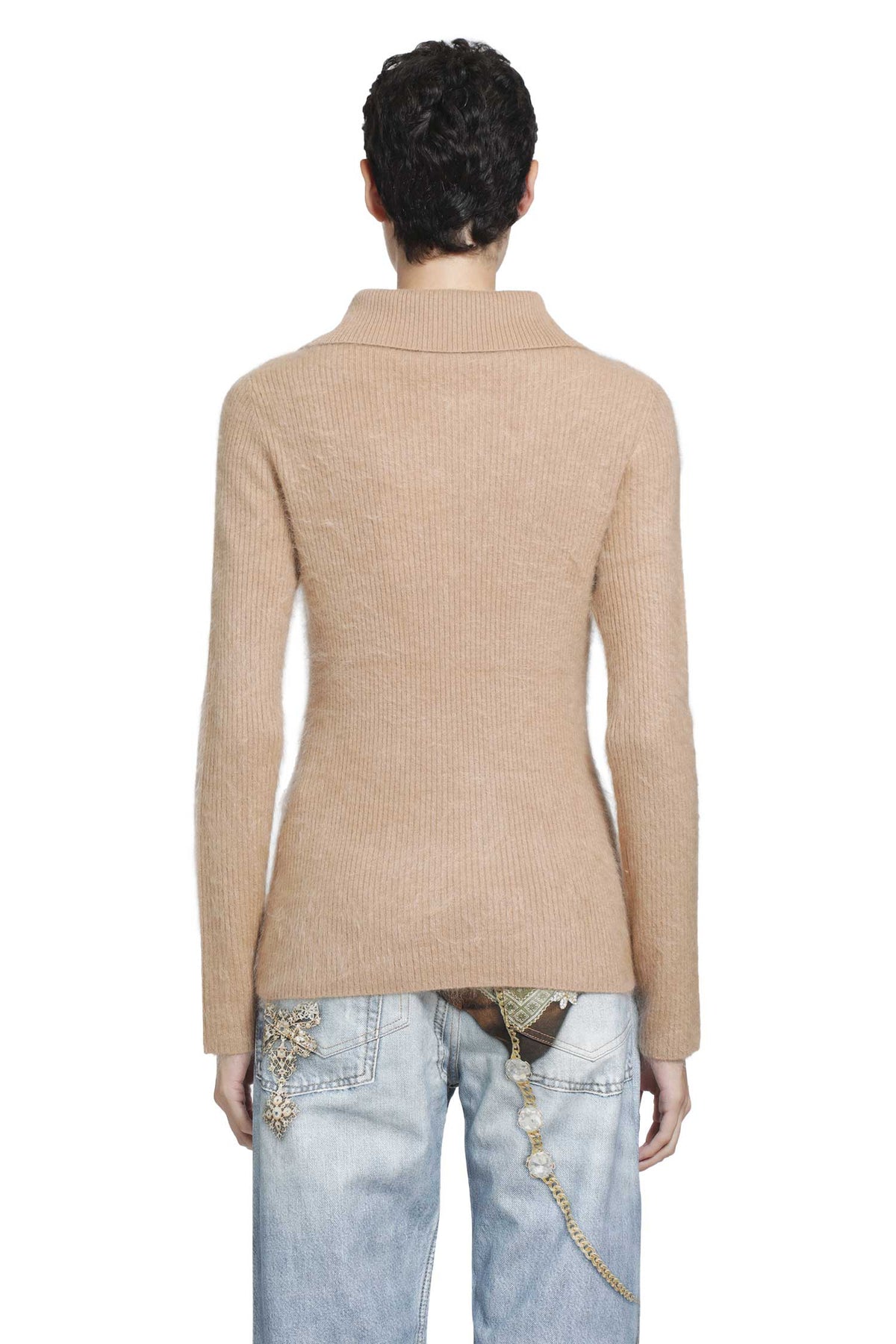 ACNE STUDIOS Cashmere Zip-Up Cardigan woman