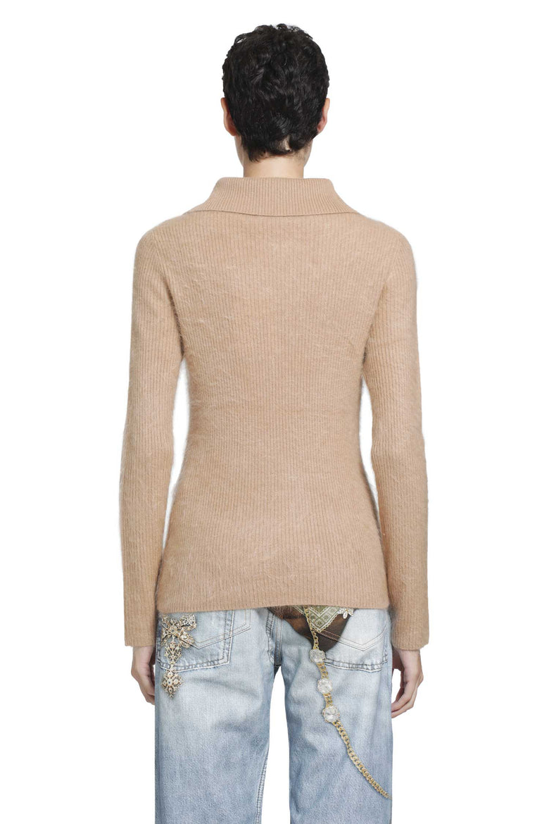 ACNE STUDIOS Cashmere Zip-Up Cardigan woman