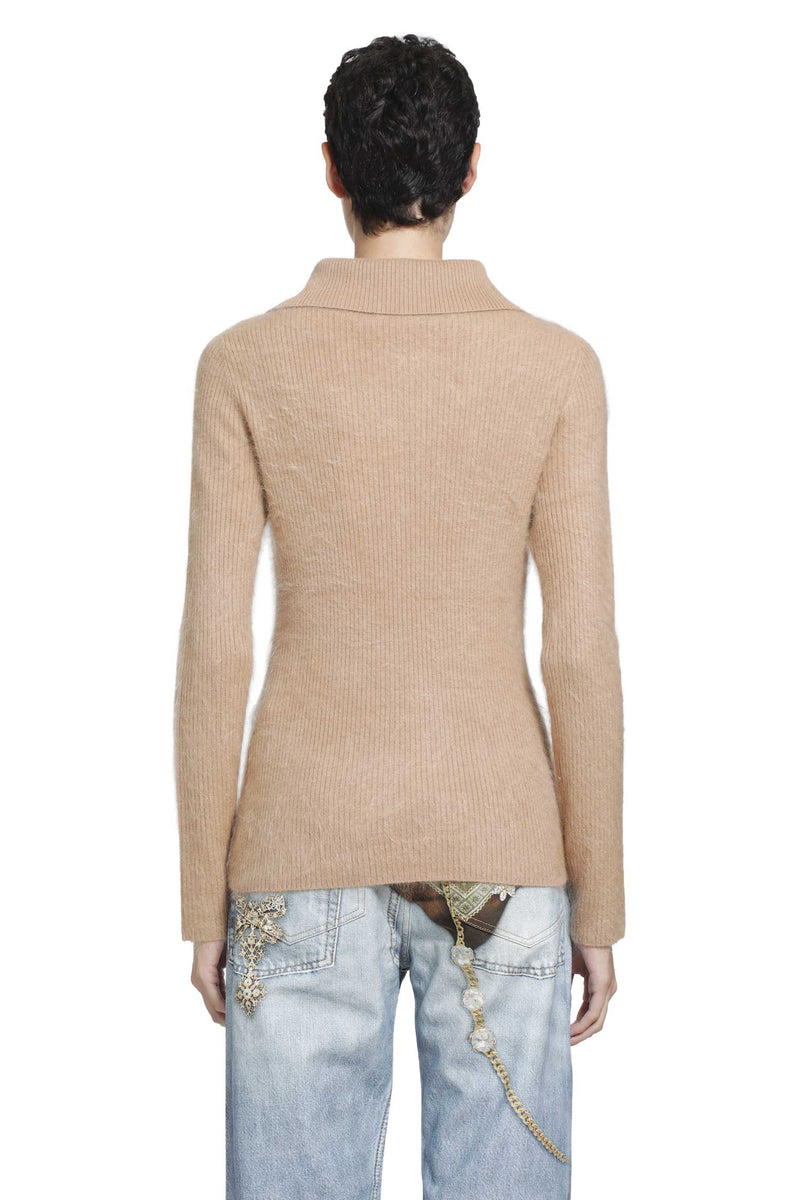 ACNE STUDIOS Cashmere Zip-Up Cardigan woman