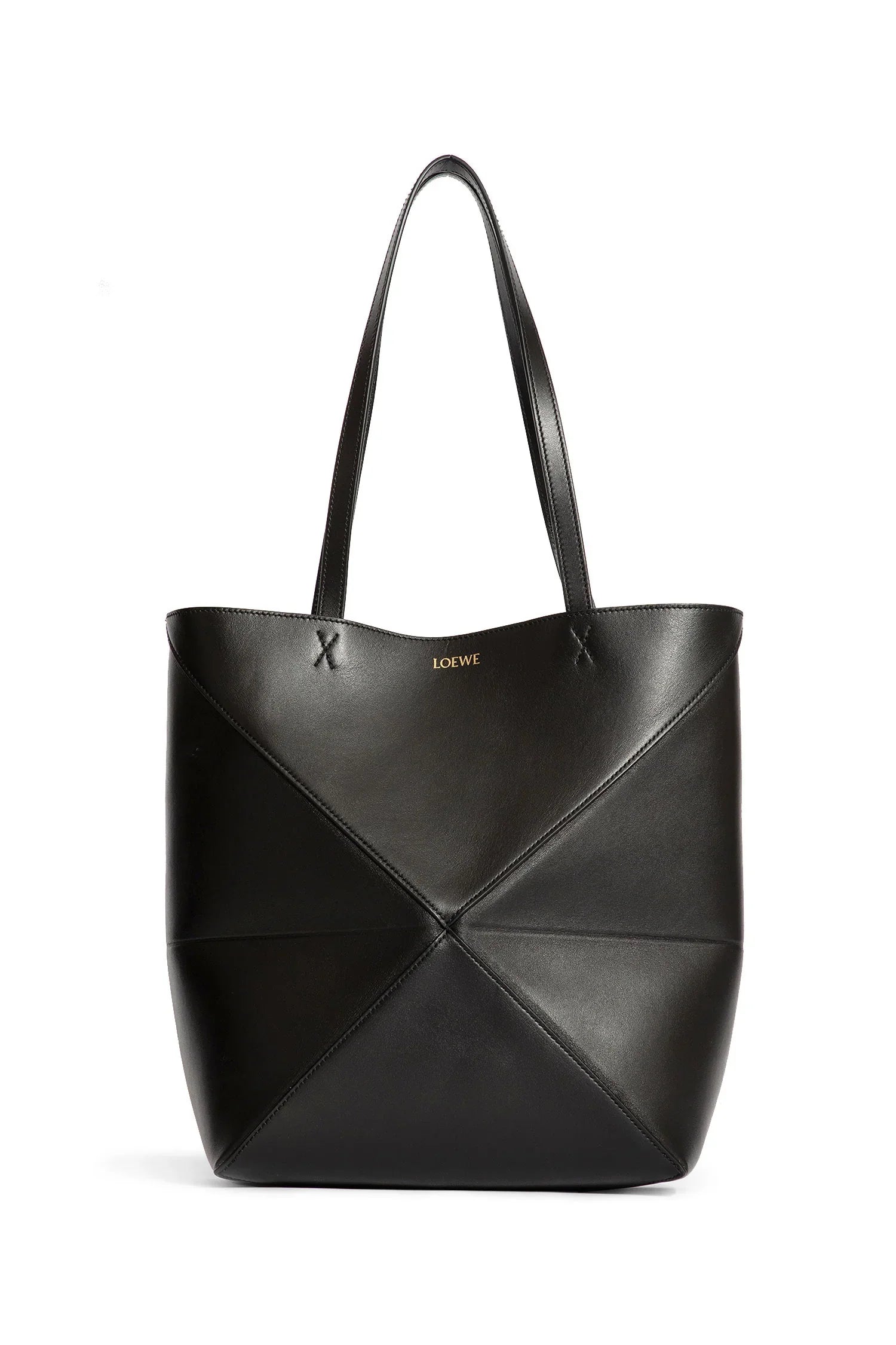LOEWE Medium Puzzle Fold Tote In Shiny Calfskin woman