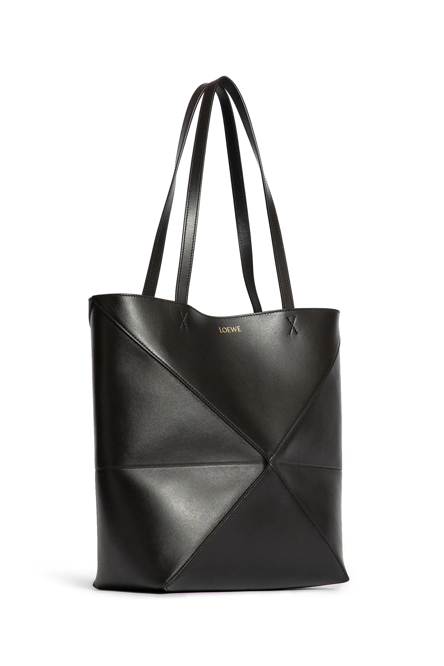 LOEWE Medium Puzzle Fold Tote In Shiny Calfskin woman