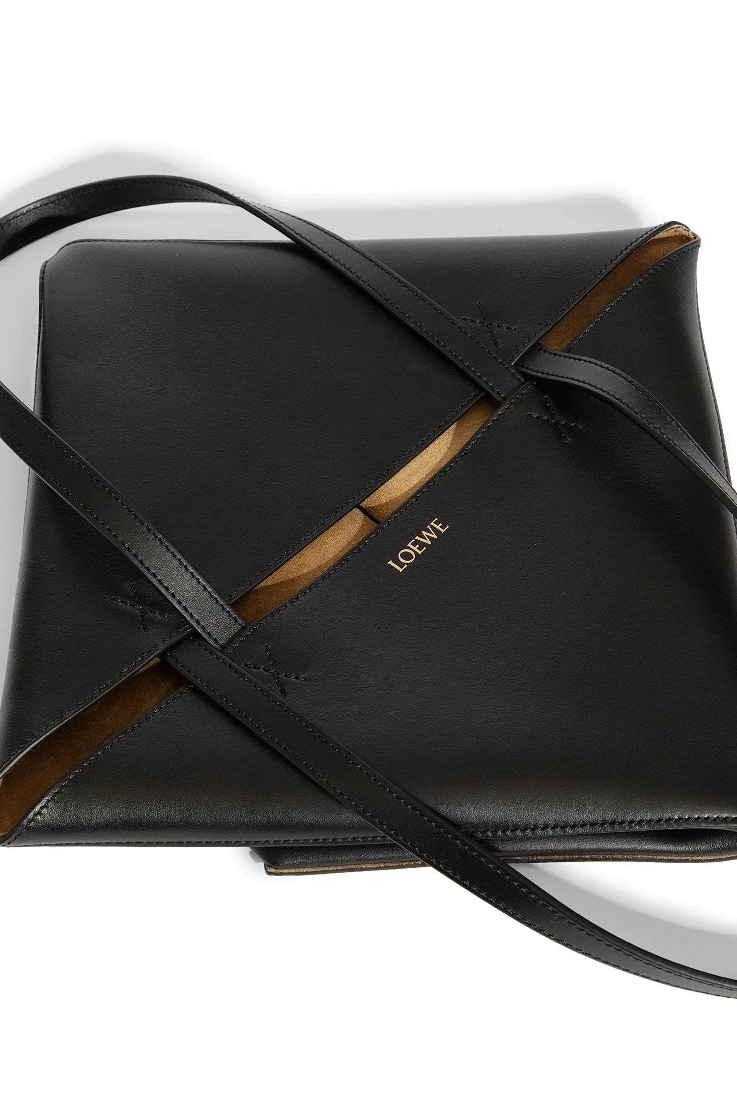 Medium Puzzle Fold Tote In Shiny Calfskin - Antonioli.eu
