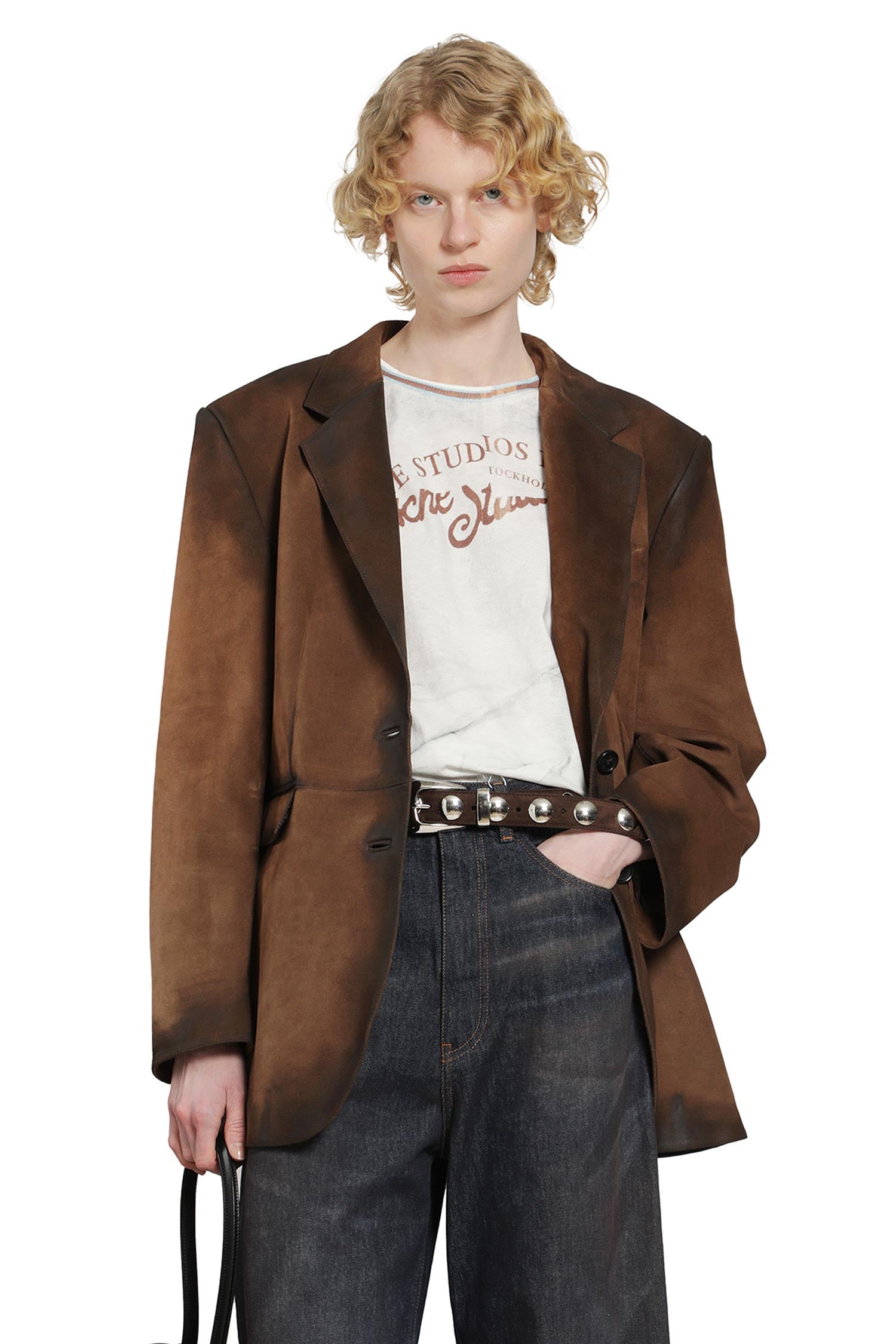 Suede Suit Jacket