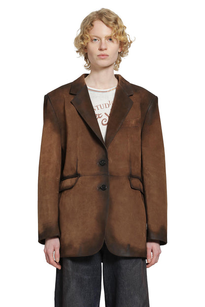 Suede Suit Jacket
