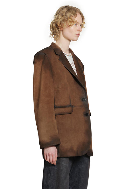 Suede Suit Jacket