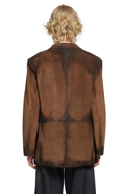 Suede Suit Jacket