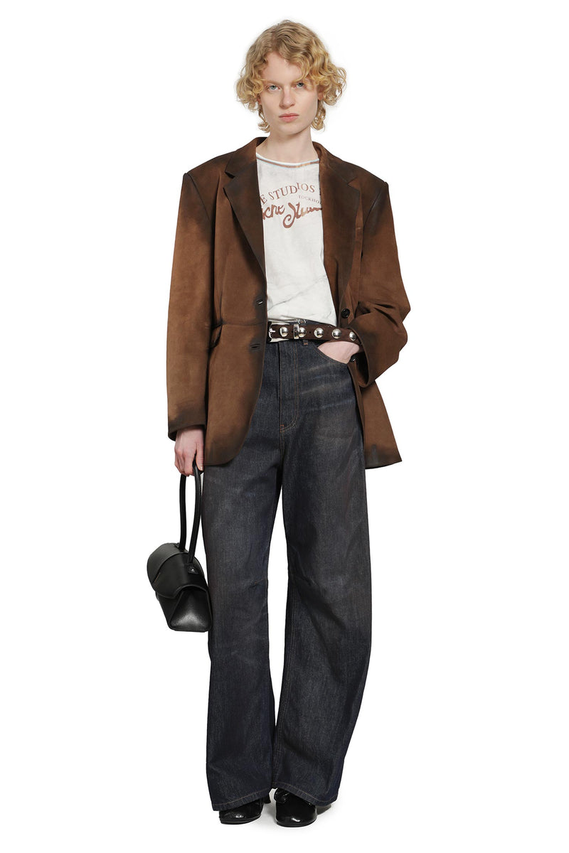 ACNE STUDIOS Suede Suit Jacket woman
