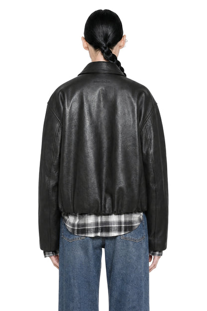 Leather Bomber Jacket