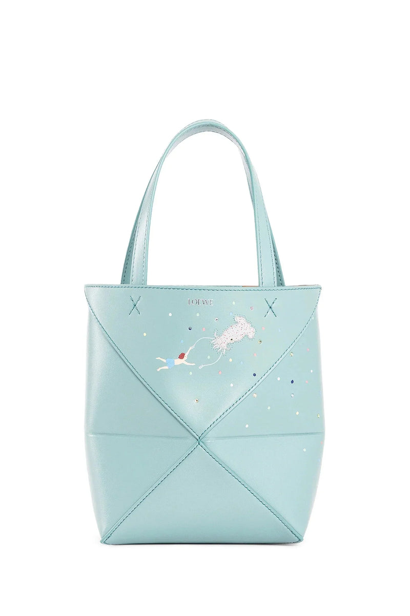 LOEWE WOMAN BLUE MINI BAGS - Antonioli.eu