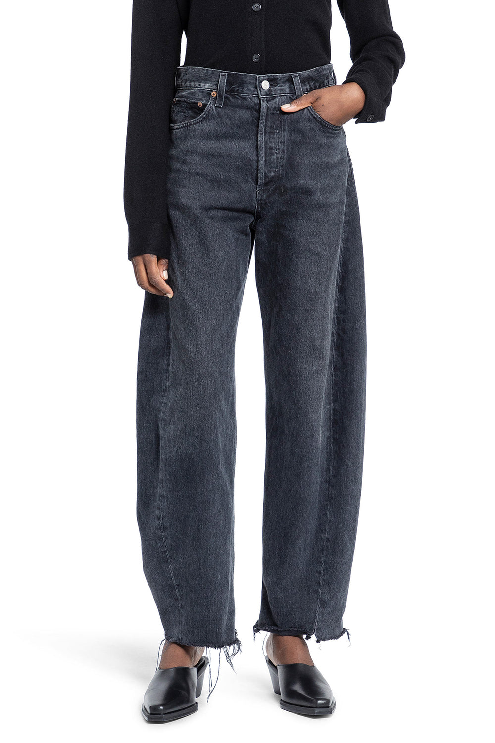 AGOLDE WOMAN BLACK JEANS