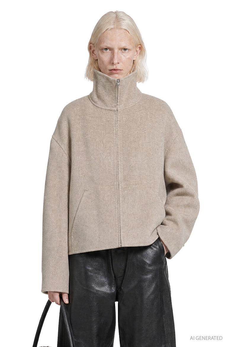 ACNE STUDIOS Wool Zip Jacket woman