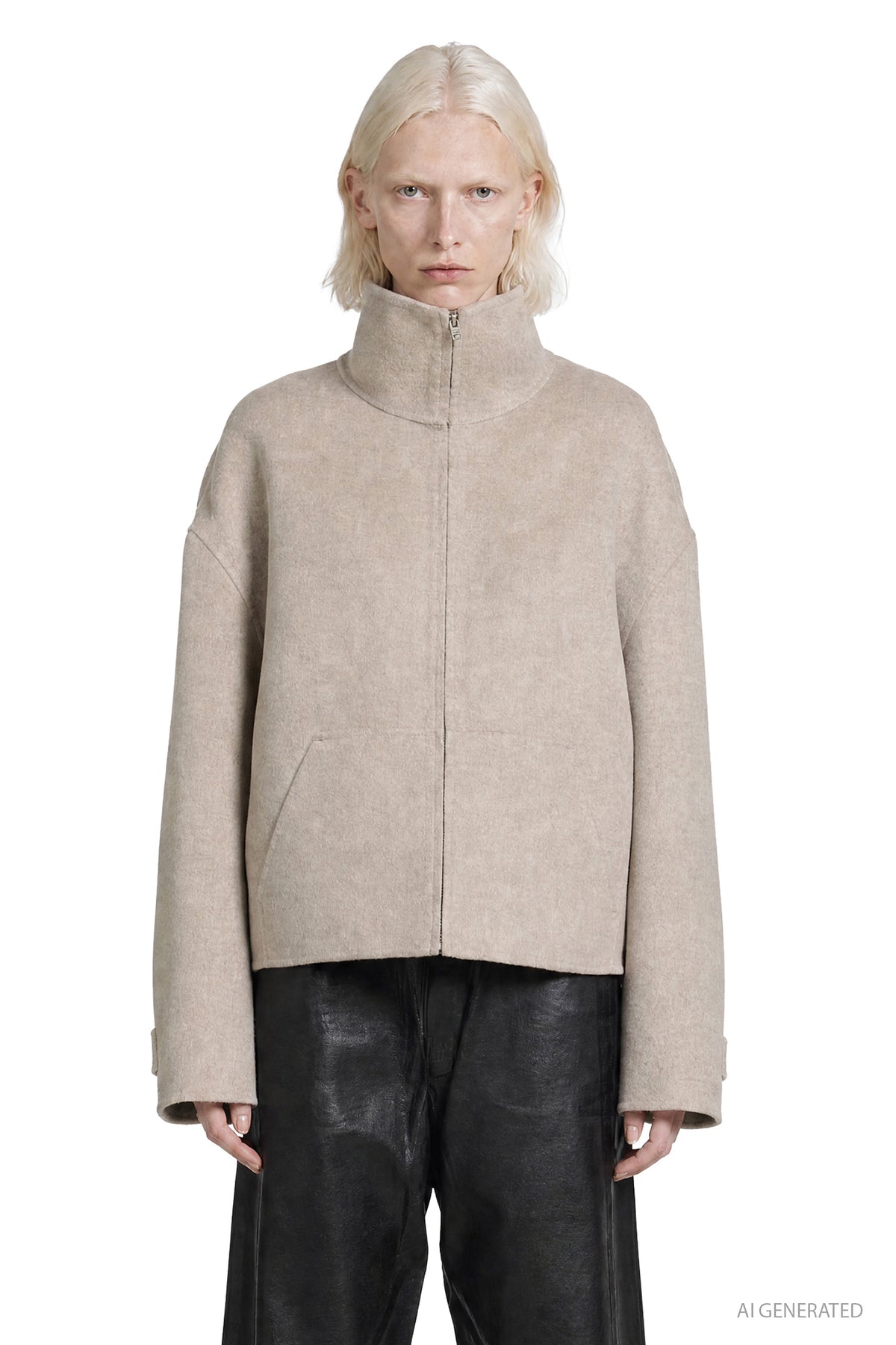 ACNE STUDIOS Wool Zip Jacket woman