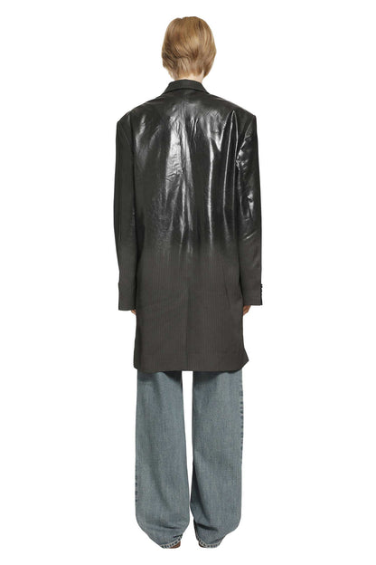 Gradient Herringbone Coat