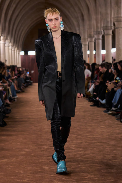 Gradient Herringbone Coat