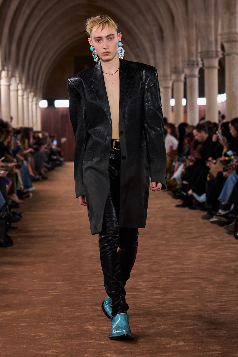 ACNE STUDIOS Gradient Herringbone Coat woman