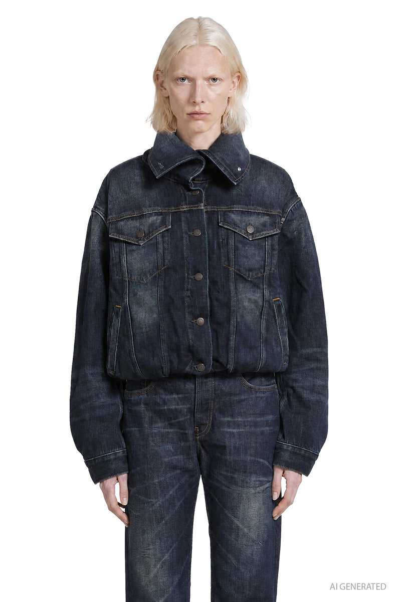 ACNE STUDIOS Cropped Denim Jacket woman