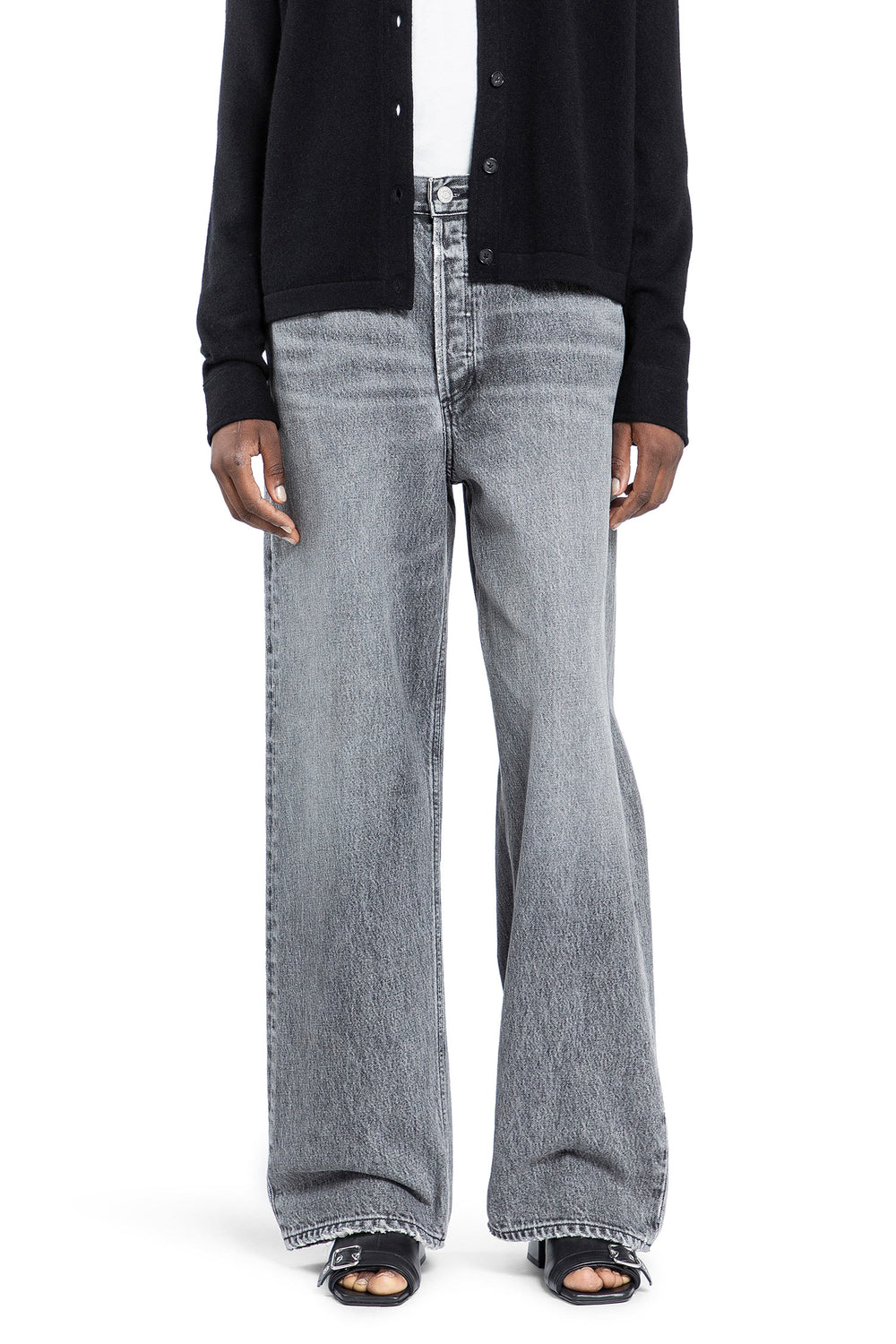 AGOLDE WOMAN GREY JEANS