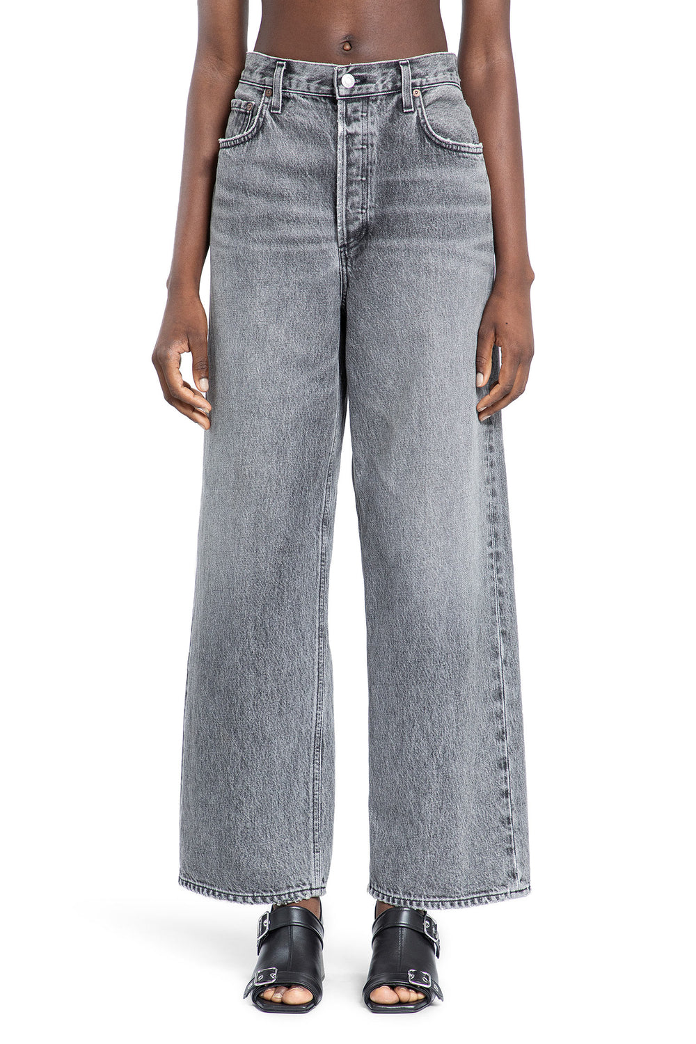 AGOLDE WOMAN GREY JEANS