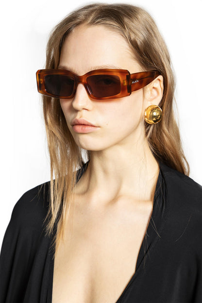 Rectangular Tortoiseshell Sunglasses