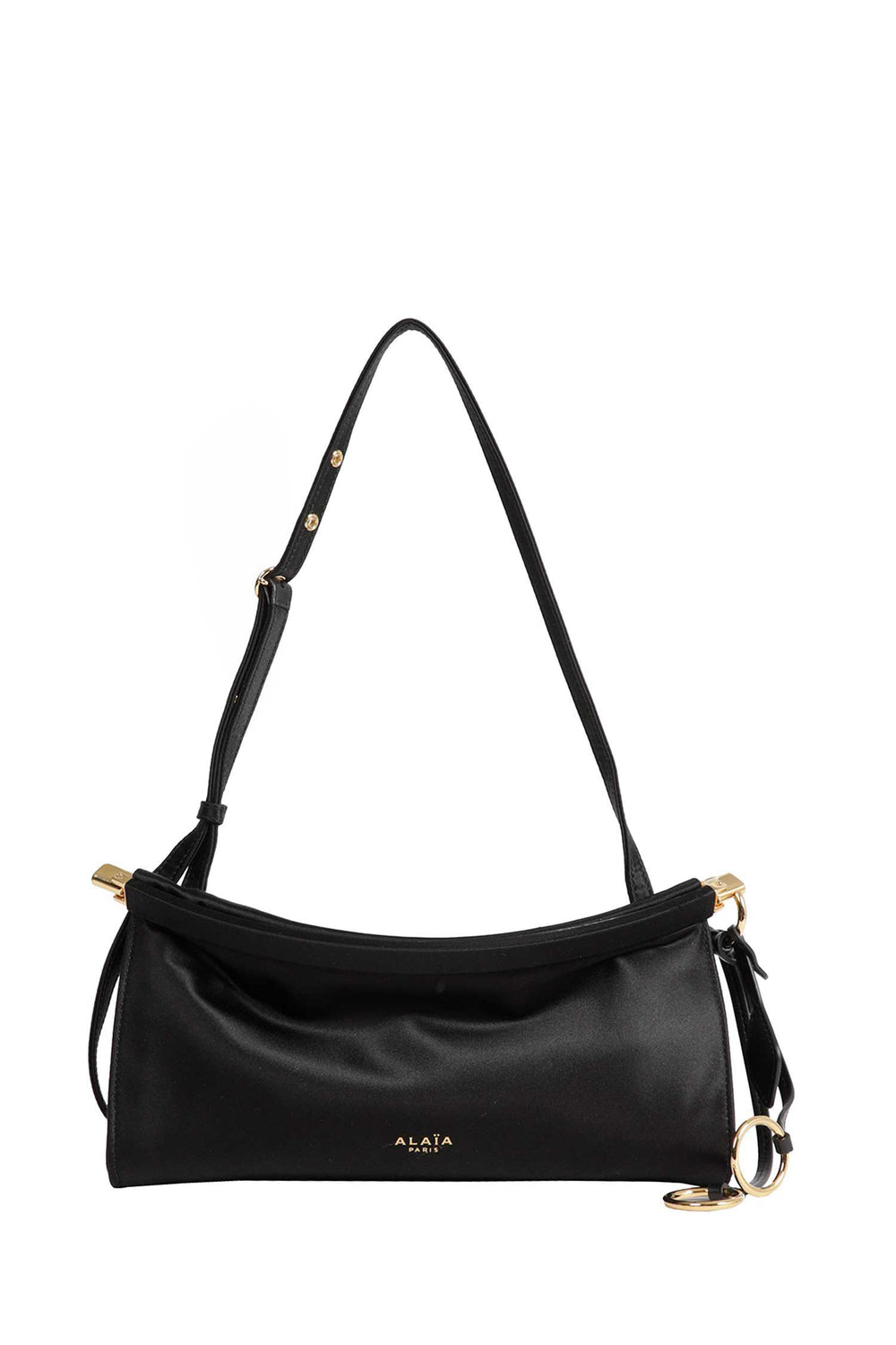 ALAIA Le Click East West Small Satin Shoulder Bag woman