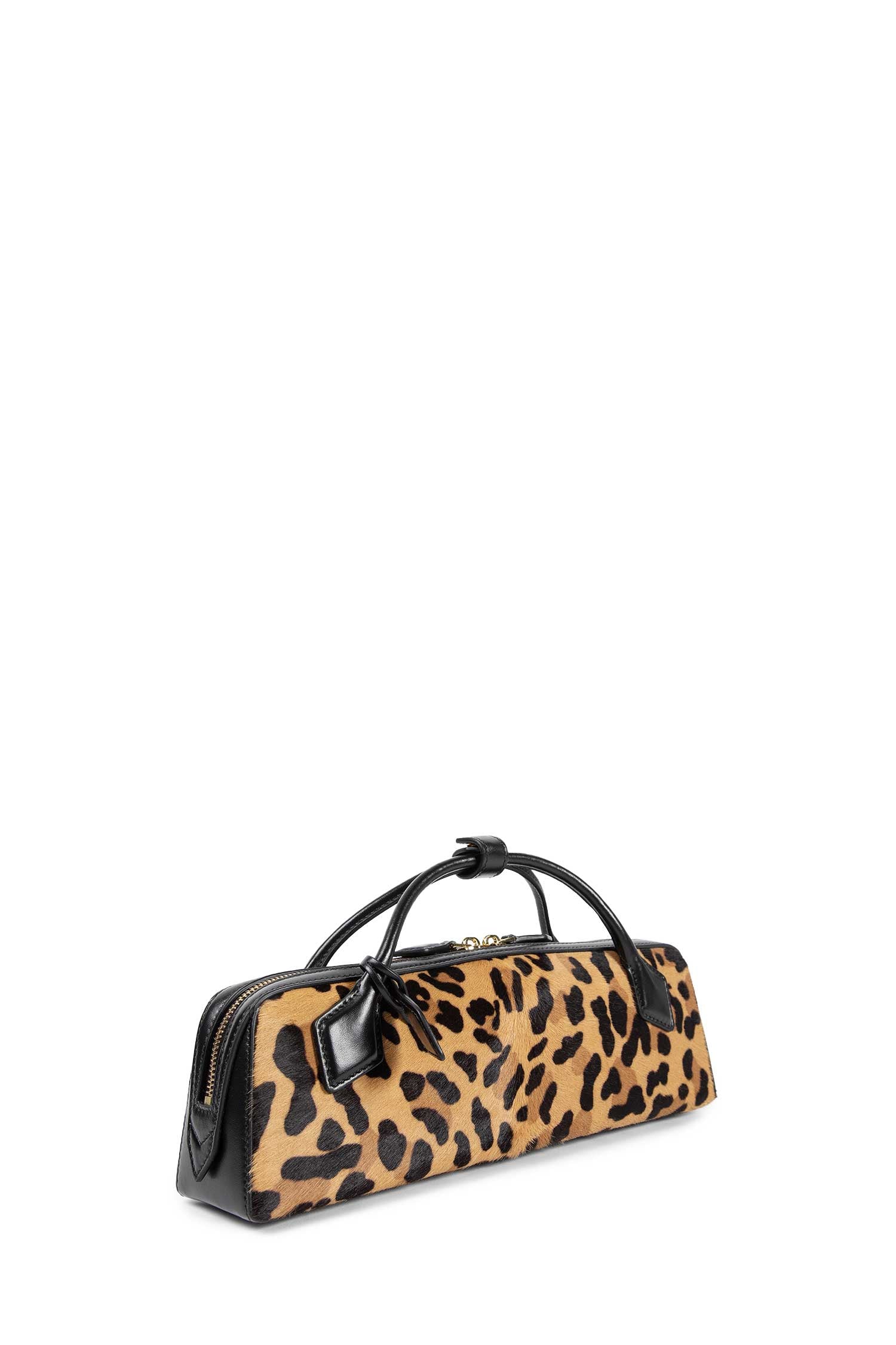 Teckel Clutch in Leopard Calf Hair