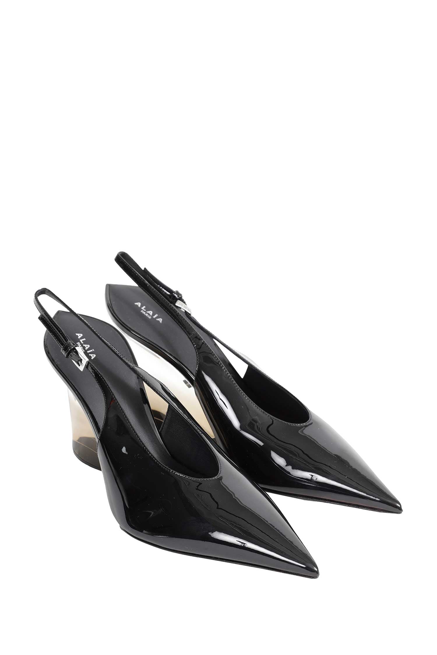 Invisible Wedge Slingbacks